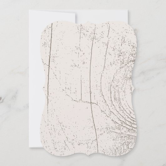 Rustisch bos en Barn Wood Wedding Kaart (Achterkant)