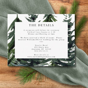 Rustisch bos Tartan Pset Red Black White Informatiekaartje