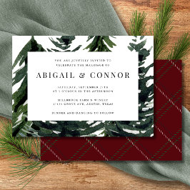 Rustisch bos Tartan Pset Red Black White Kaart