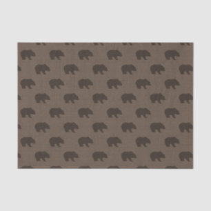 Rustisch Bruin Beer — Weefpapier Tissuepapier