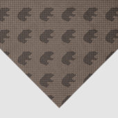 Rustisch Bruin Beer — Weefpapier Tissuepapier (Detail)