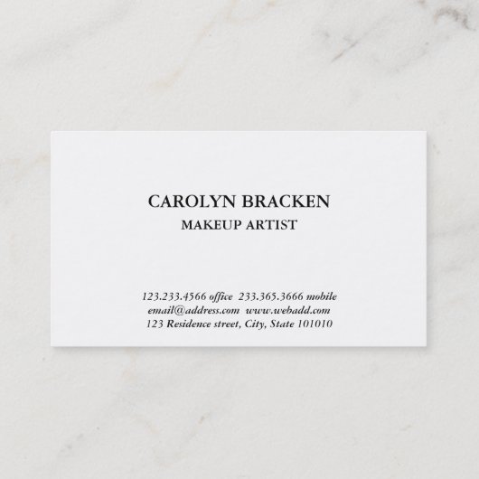 Rustisch bruin Kraft Paper Faux Gold Foil Butterfl Visitekaartje (Achterkant)