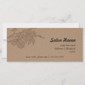 Rustisch Bruto-kraftpapier met cadeaubon (Achterkant)