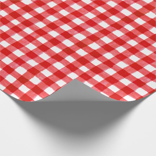 Rustisch bufferpapier voor rode en witte overvulli cadeaupapier (Hoek)