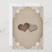 Rustisch Burlap Vrijgezellenfeest Zonnebloem Kaart (Achterkant)