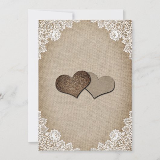 Rustisch Burlap Vrijgezellenfeest Zonnebloem Kaart (Achterkant)