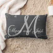 Rustisch Chalkboard 3d Monogram Kussen (Deken)