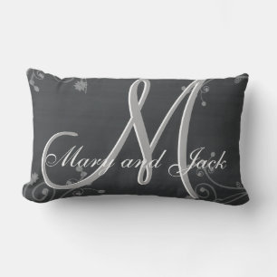 Rustisch Chalkboard 3d Monogram Kussen