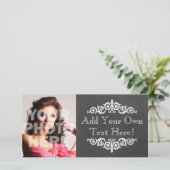 Rustisch  Chalkboard, aangepast (Staand voorkant)