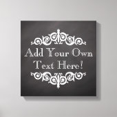 Rustisch  Chalkboard, aangepast Canvas Afdruk (Voorkant)