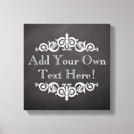 Rustisch  Chalkboard, aangepast Canvas Afdruk