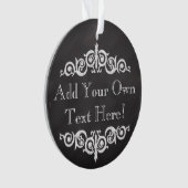 Rustisch Chalkboard, aangepast Ornament (voorkant)