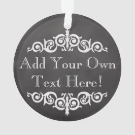 Rustisch  Chalkboard, aangepast Ornament