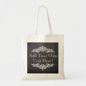 Rustisch Chalkboard, aangepast Tote Bag (Voorkant)