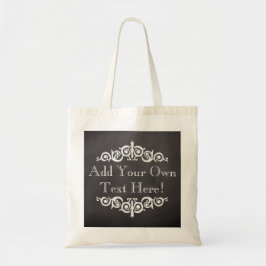 Rustisch  Chalkboard, aangepast Tote Bag
