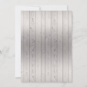 Rustisch Chalkboard | Houtwedstrijder Kaart (Achterkant)