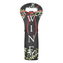 Rustisch Chalkboard kerstwijn Tas