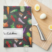 Rustisch Chalkboard | Verse groenten Theedoek (Quarter Fold)