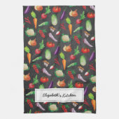 Rustisch Chalkboard | Verse groenten Theedoek (Verticaal)