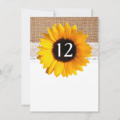 Rustisch Chassisnummer zonnebloempjes Kaart (Voorkant)