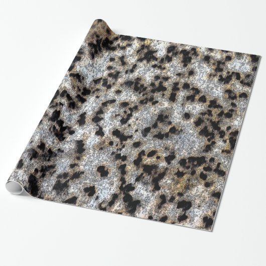 Rustisch Cheetah-afdrukontwerp Cadeaupapier (Uitgerold)