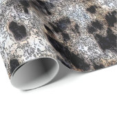 Rustisch Cheetah-afdrukontwerp Cadeaupapier (Rol Hoek)
