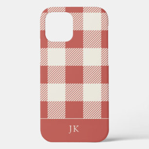 Rustisch Chic Red Pset Monogram Case-Mate iPhone Case