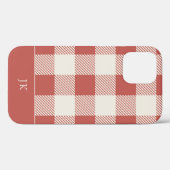 Rustisch Chic Red Pset Monogram Case-Mate iPhone Case (Achterkant (horizontaal))