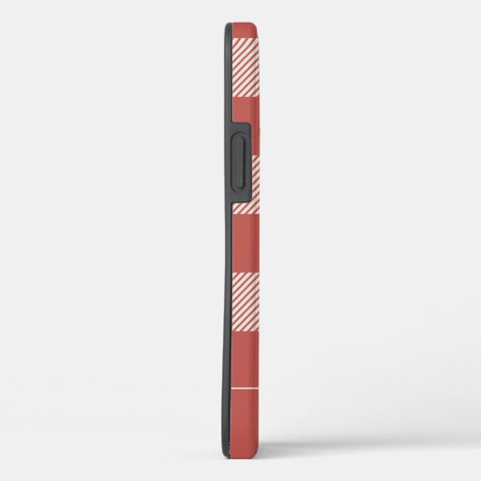 Rustisch Chic Red Pset Monogram Case-Mate iPhone Case (Achterkant / Rechts)