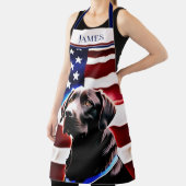 Rustisch chocolade Lab op vlag Schort (Insitu)