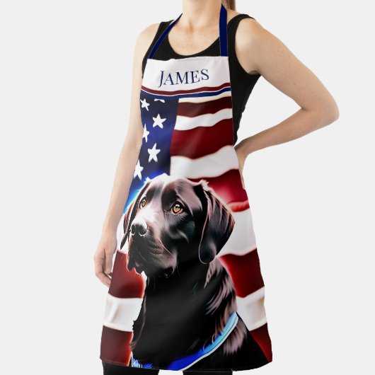 Rustisch chocolade Lab op vlag Schort (Insitu)