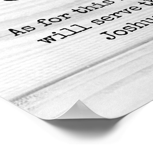 Rustisch Christelijk WELCOME-Poster Poster (Hoek)