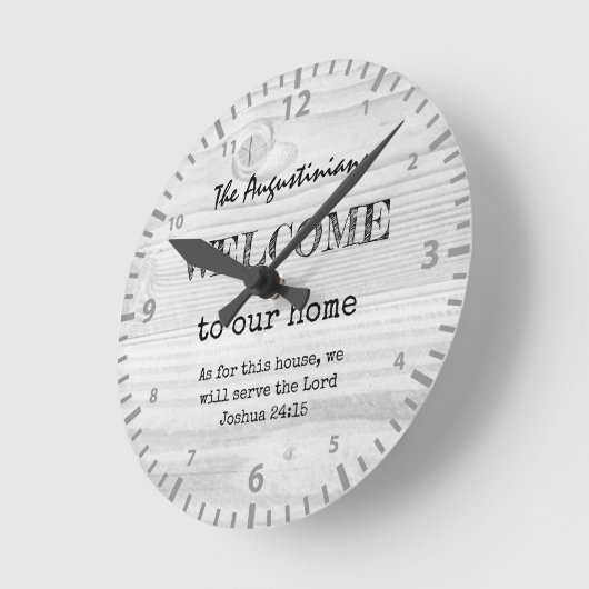 Rustisch Christelijk WELCOME Ronde Klok (Hoek)