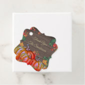 Rustisch Dank je Oranje pompoenvanger Bedankjes Labels (In situ)