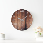 Rustisch  donker hout Romeinse cijfers persoonlijk Grote Klok (Huis)