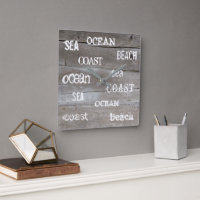 Rustisch driftwood oceaanstrand handgeschreven scr