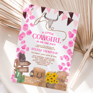 Rustisch een klein gezellig baby shower voor weste kaart