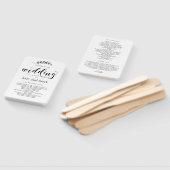 Rustisch Elegance EDITABLE COLOR Wedding Programme Handwaaier (Niet-gemonteerd)