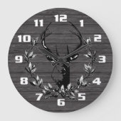 Rustisch en land Deer Grote Klok (Voorkant)