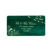 Rustisch etiket met houtwaren (Voorkant)