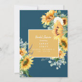 Rustisch Eucalyptus - Blauwgroen Vrijgezellenfeest Kaart (Voorkant)