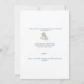 Rustisch Eucalyptus - Blauwgroen Vrijgezellenfeest Kaart (Achterkant)