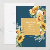 Rustisch Eucalyptus - Blauwgroen Vrijgezellenfeest Kaart (Voorkant / Achterkant)