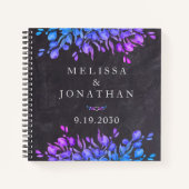 Rustisch Eucalyptus Botanical Gray Wedding Guestbo Notitieboek (Voorkant)
