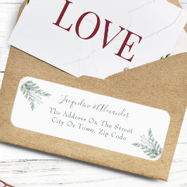 Rustisch Eucalyptus Calligrafie Weddenschap Label