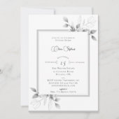 Rustisch Eucalyptus Calligraphy Winter Vrijgezelle Kaart (Voorkant)