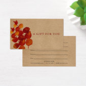 Rustisch Eucalyptus Leaves Cadeaucertificaat Visitekaartje (Bureau)