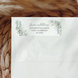 Rustisch Eucalyptus Sage Green Address Label
