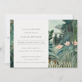 Rustisch Exotic Tropical Forest Baby shower Invite Bedankkaart (Voorkant)