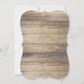 Rustisch Farmhouse Wood Black Laurels Vrijgezellen Kaart (Achterkant)